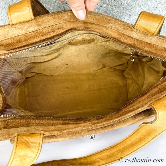 ❤️Sold Chanel CC Brown Suede Shoulder Bag - Picture 6 of 10